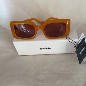 Szade Recycled Sunglasses Burnt Honey/Cherry Cola w/ Case‎ & Cleaning Cloth BNWT